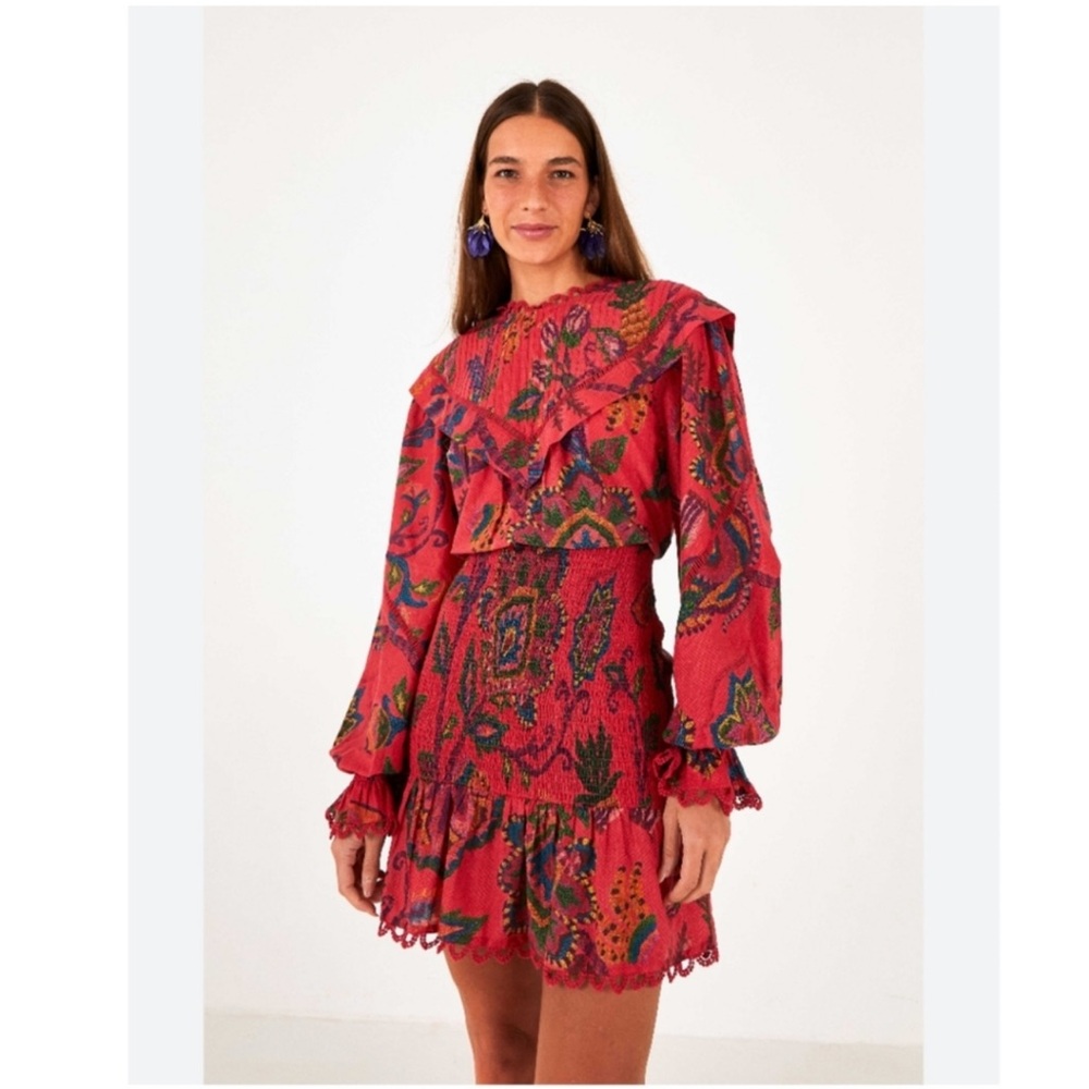 Farm Rio Sunset Tapestry Dress